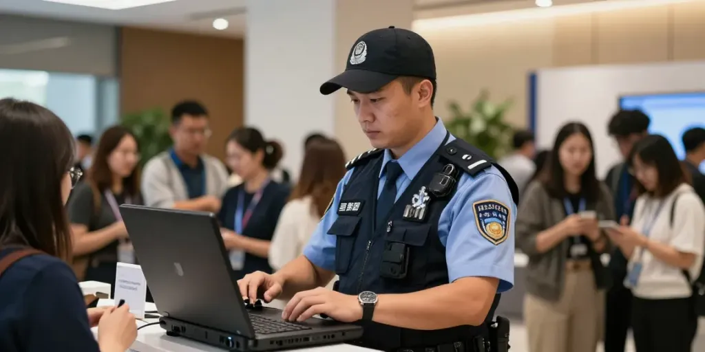 Security Guards providing trusted local service at an event.