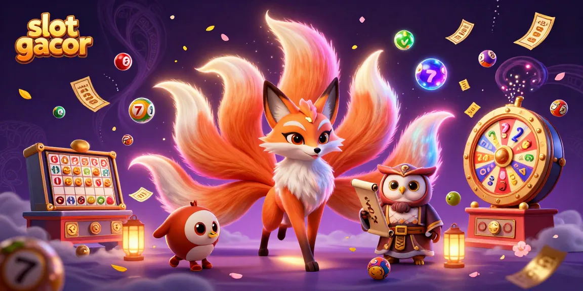 Experience high-energy gameplay with slot gacor reels, vibrant jackpots, and animated characters in a festive casino scene.