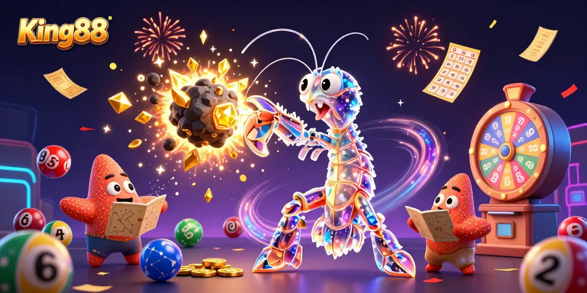 Experience thrilling wins at King88 with the galactic shrimps amidst a shower of lottery surprises.