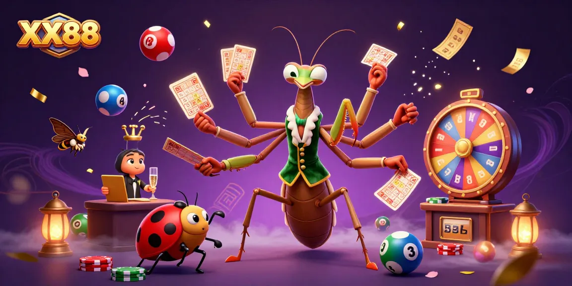 Experience thrilling games at XX88 with a vibrant casino scene featuring dynamic characters and exciting elements.